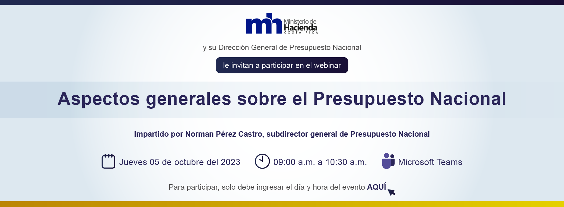 Webinar Generalidades Presupuesto Nacional